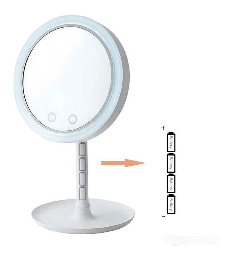 Espejo Led 3 En 1 Con Luz Led + Lupa 5x