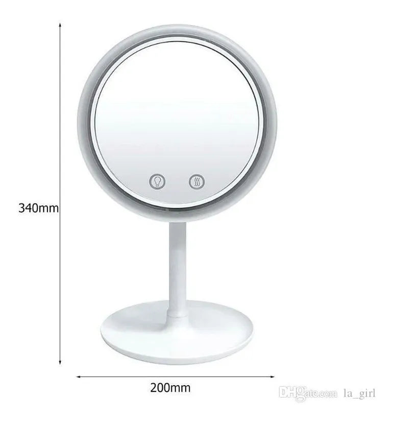 Espejo Led 3 En 1 Con Luz Led + Lupa 5x